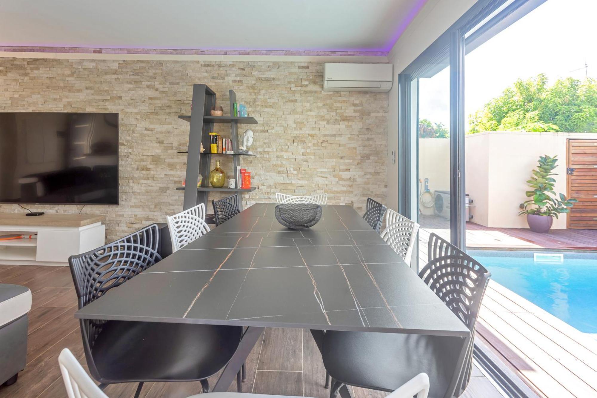 Villa Jasmin Standing Piscine Chauffee 4 Ch 9 Pers Baie-Mahault Ngoại thất bức ảnh